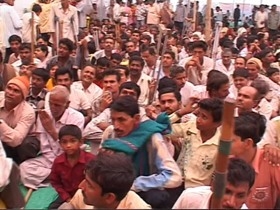 Crowd at our camp