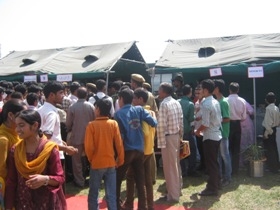 Crowd at our camp