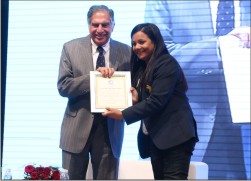 Ratan Tata presenting the Award