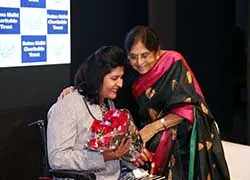 Felicitating Ms. Deepa Malik at MGM Human Spirit Award