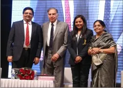 Shri Ratan Tata and Ms. Arunima Sinha with our Trustees