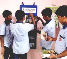 Some of the best moments in this work look exactly like this — a group of boys crowding around a brand-new library board. Zilla Parishad School in Khupri, Wada, just became the newest addition to Sapno Ka Pitara